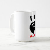 Peace Kaffeetasse (Vorderseite Links)