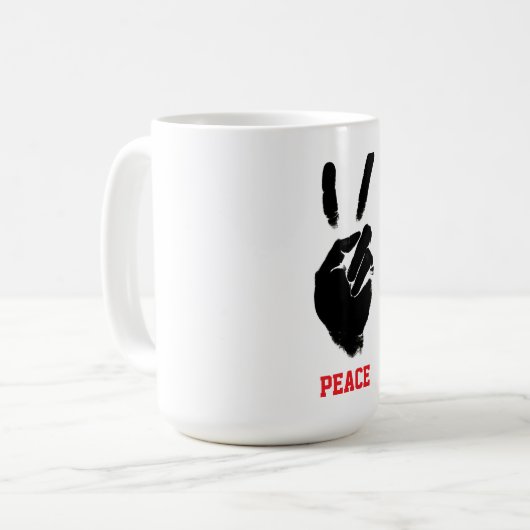 Peace Kaffeetasse (Vorderseite Links)