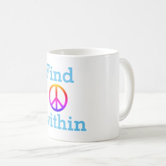 Peace  kaffeetasse (VorderseiteRechts)