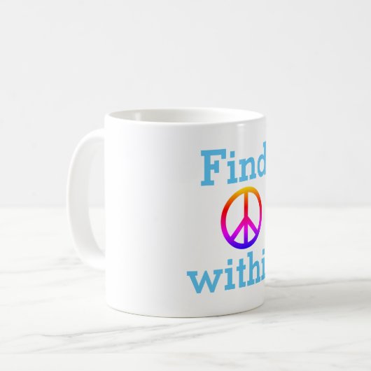 Peace  kaffeetasse (Vorderseite Links)