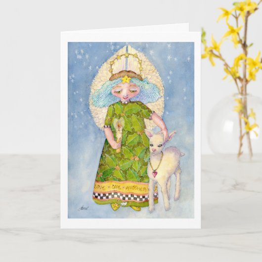 peace karte (Gelbe Blume)