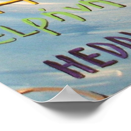 "Peace Language - Version 2" print (SSS) Poster (Ecke)