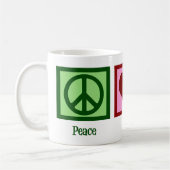 Peace Liebe 13.1 Halbmarathon-Läufer Kaffeetasse (Links)