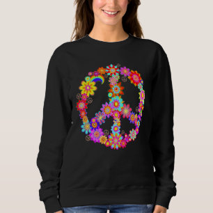 Peace Liebe 60 S 70 S Hippie Kostüm Farbenfrohe St Sweatshirt