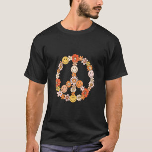 Peace Liebe 60's 70's Hippie Costume Colorful Flow T-Shirt