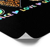 Peace Liebe 8. Klasse Squad Zurück zum Schullehrer Poster (Ecke)