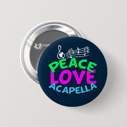 Peace Liebe Acapella Button (Vorne & Hinten)