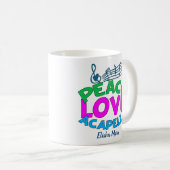 Peace Liebe Acapella Group Niedlich Monogram Kaffeetasse (VorderseiteRechts)