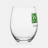 Peace Liebe Accounting Custom Accountant Company Weinglas Ohne Stiel (Rechts)