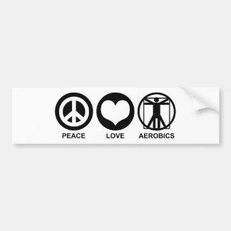 Peace Liebe Aerobic Autoaufkleber