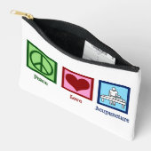 Peace Liebe Akupunktur Niedlich Akupunkturist Zubehörtasche (Offen)