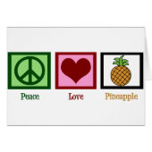 Peace Liebe Ananas Card (Vorderseite (Horizontal))