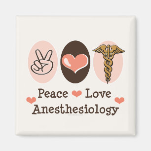 Peace Liebe Anästhesiology Magnet