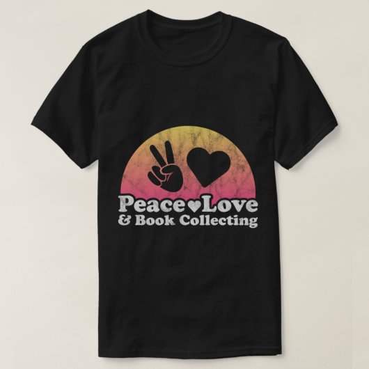 Peace Liebe and Book Collections Pullover Hoodie P (Design vorne)