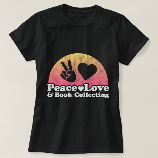 Peace Liebe and Book Collections Pullover Hoodie P (Design vorne)