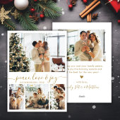 Peace Liebe and Joy Gold Script 4 Foto Weihnachten