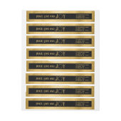 Peace Liebe and Joy Imitats Gold Kranz - Schwarz (Bogen)