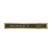Peace Liebe and Joy Imitats Gold Kranz - Schwarz (Person)