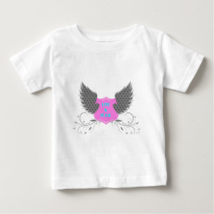 Peace Liebe Angel Wings Design Baby T - Shirt