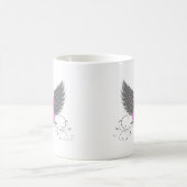 Peace Liebe Angel Wings Design Verwandlungstasse (Mittel)