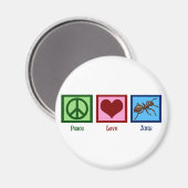 Peace Liebe Ants Magnet (Vorderseite/Rückseite)