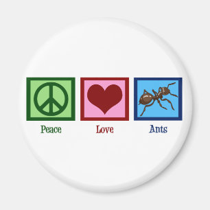 Peace Liebe Ants Magnet