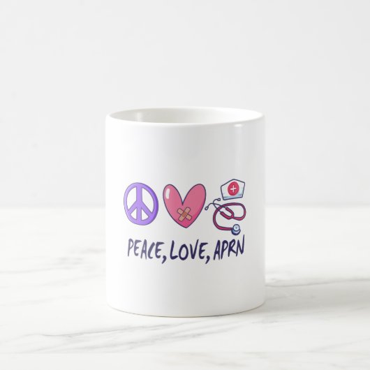 Peace Liebe APRN Kaffeetasse (Mittel)