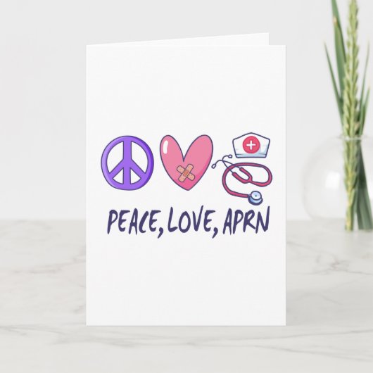 Peace Liebe APRN Karte (Vorderseite)
