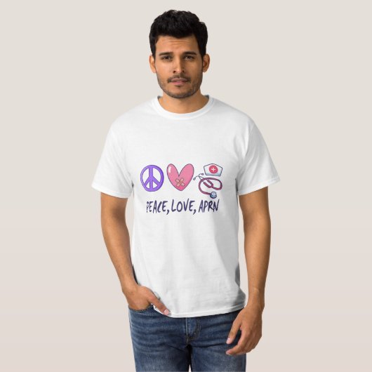 Peace Liebe APRN T-Shirt (Vorne ganz)
