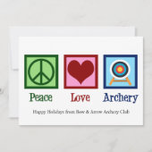 Peace Liebe Archery Niedlich Weihnachten (Vorderseite)