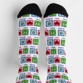 Peace Liebe Archery Niedlich Weihnachten Socken (Oben)