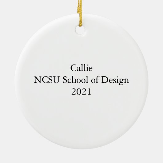 Peace Liebe Architecture Custom Architecture Weihn Keramik Ornament (Hinten)