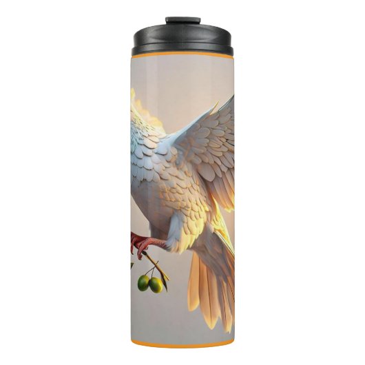 "Peace Liebe Art Expression" Thermosbecher (Vorderseite)