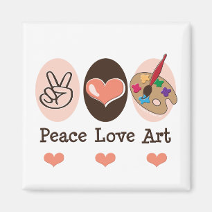 Peace Liebe Art Magnet