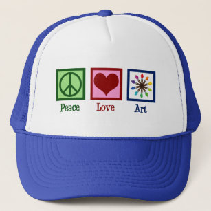 Peace Liebe Art Teacher Niedlich Paintbrush Truckerkappe