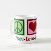 Peace Liebe Audiology Niedlich Audiologin Kaffeetasse (Vorderseite Links)