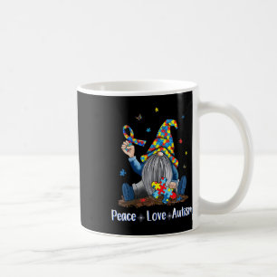 Peace Liebe Autismus Gnome Autismus Gefärbte Krawa Kaffeetasse