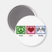 Peace Liebe Auto Racing Magnet (Vorderseite/Rückseite)