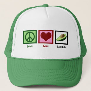 Peace Liebe Avocado Truckerkappe