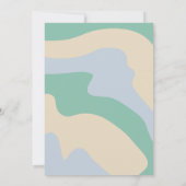 Peace Liebe Baby Wildblumen Neutrale Babydusche Einladung (Rückseite)