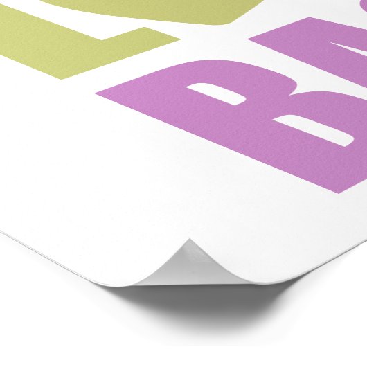 Peace Liebe Bacon Poster (Ecke)