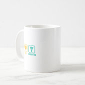 Peace Liebe Badminton Badminton Player Shuttle Spo Kaffeetasse (Vorderseite Links)