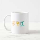 Peace Liebe Badminton Badminton Player Shuttle Spo Kaffeetasse (Links)