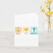 Peace Liebe Badminton Badminton Player Shuttle Spo Karte (Gelbe Blume)