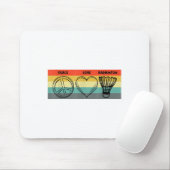 Peace Liebe Badminton Badminton Player Shuttle Spo Mousepad (Mit Mouse)