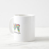 Peace Liebe Badminton Funny Gefärbte Krawatte Badm Kaffeetasse (Vorderseite Links)