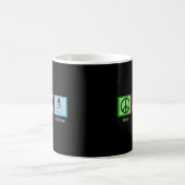 Peace Liebe Badminton Kaffeetasse (Mittel)