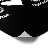 Peace Liebe Badminton Player Badminton Poster (Ecke)