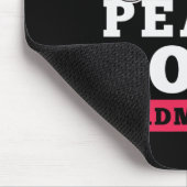 Peace Liebe Badminton Player Heart Shuttle Sport P Mousepad (Ecke)