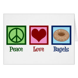 Peace Liebe Bagels Card